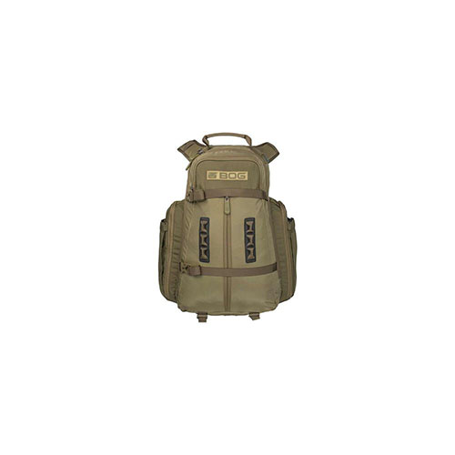 Discover the BOG Kinetic Hunting Day Pack: lightweight at 3 lbs, 2400 cubic inches capacity, durable ripstop material, YKK zippers, and includes rain cover & gun/bow boot.